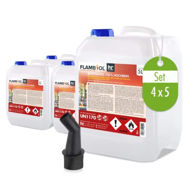 Flambiol Bioethanol 100% Hochrein 4 x 5l