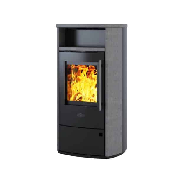 Kaminofen Mailand mit Natursteinverkleidung 6 KW