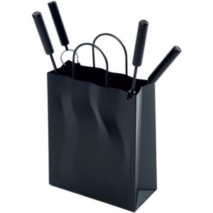 Firefix Kaminbesteck Tasche Stahl 5-teilig 28 cm x 10 cm x 46 cm