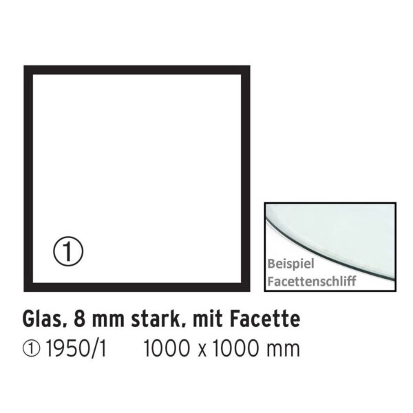 Glasbodenplatte Quadrat