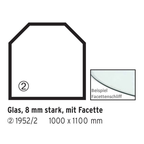 Glasbodenplatte Sechseck