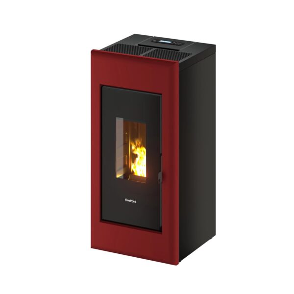 Freepoint Pelletofen One Airtight Stahl Bordeaux 2