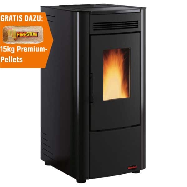 Extraflame Pelletofen Ketty Stahl Schwarz 2